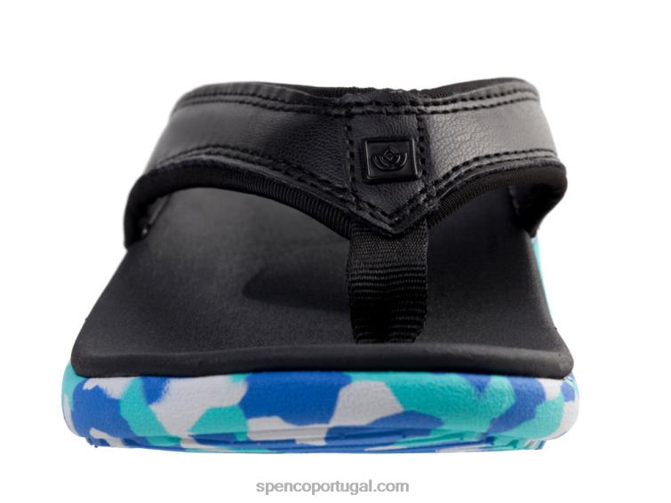 Spenco Footwear preto yumi camuflado 648F116 mulheres