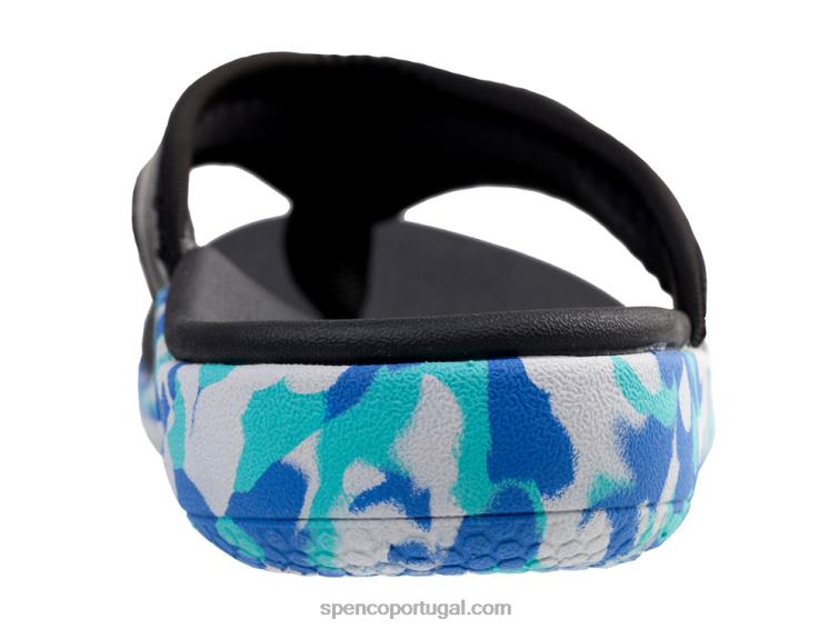 Spenco Footwear preto yumi camuflado 648F116 mulheres