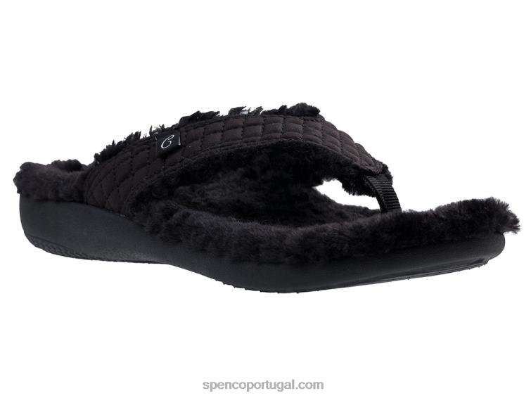 Spenco Footwear preto yumi coco 648F658 mulheres