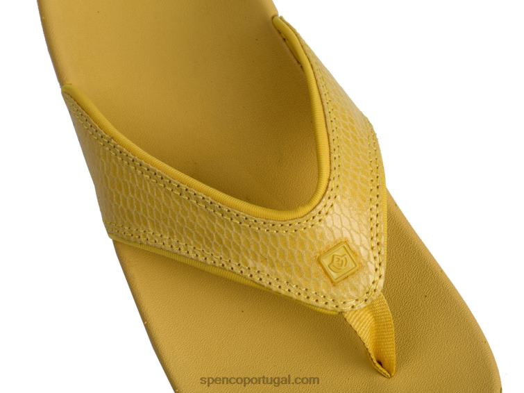 Spenco Footwear preto yumi lagartixa 648F11 mulheres