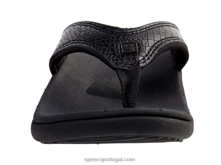 Spenco Footwear preto yumi mojave 648F138 mulheres