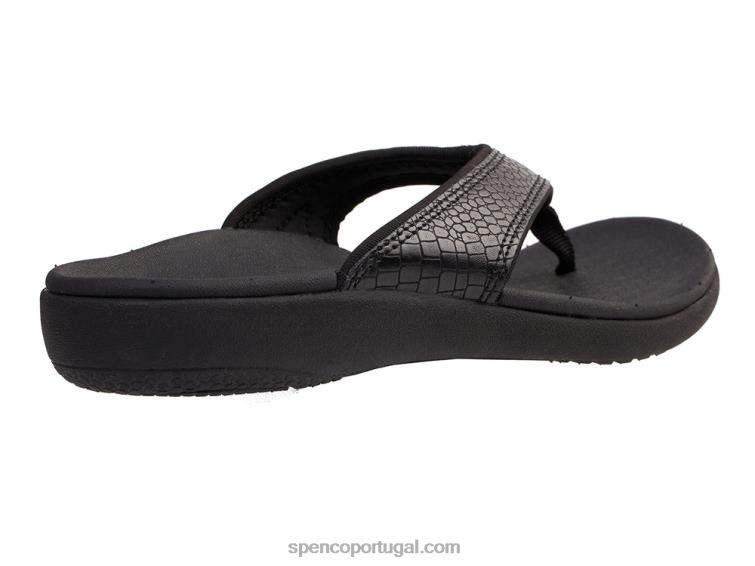 Spenco Footwear preto yumi mojave 648F138 mulheres