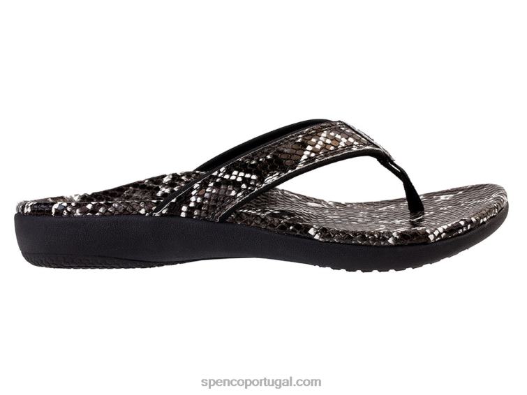 Spenco Footwear preto yumi nova cobra 648F31 mulheres
