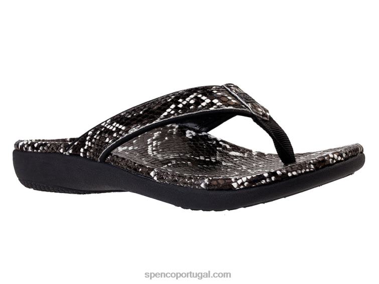 Spenco Footwear preto yumi nova cobra 648F31 mulheres