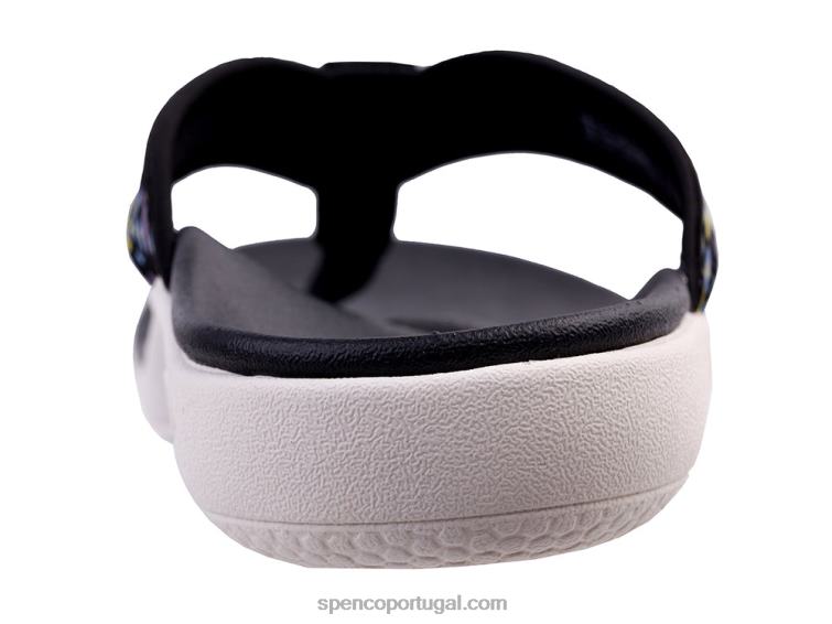 Spenco Footwear preto yumi nuevo floral 648F26 mulheres