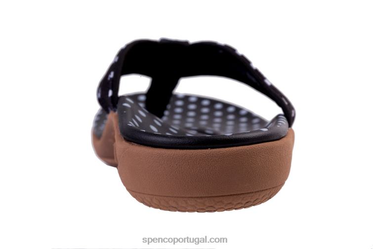 Spenco Footwear preto yumi ponto novo 648F21 mulheres