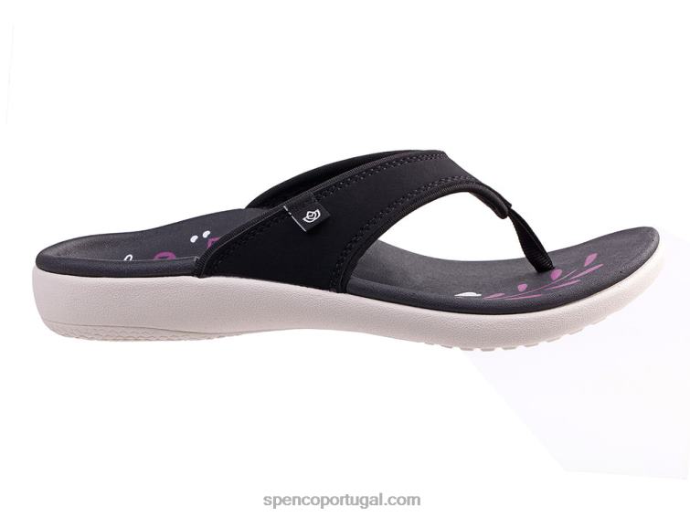 Spenco Footwear preto yumi rise clássico 648F106 mulheres
