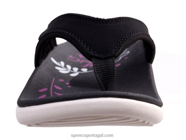 Spenco Footwear preto yumi rise clássico 648F106 mulheres
