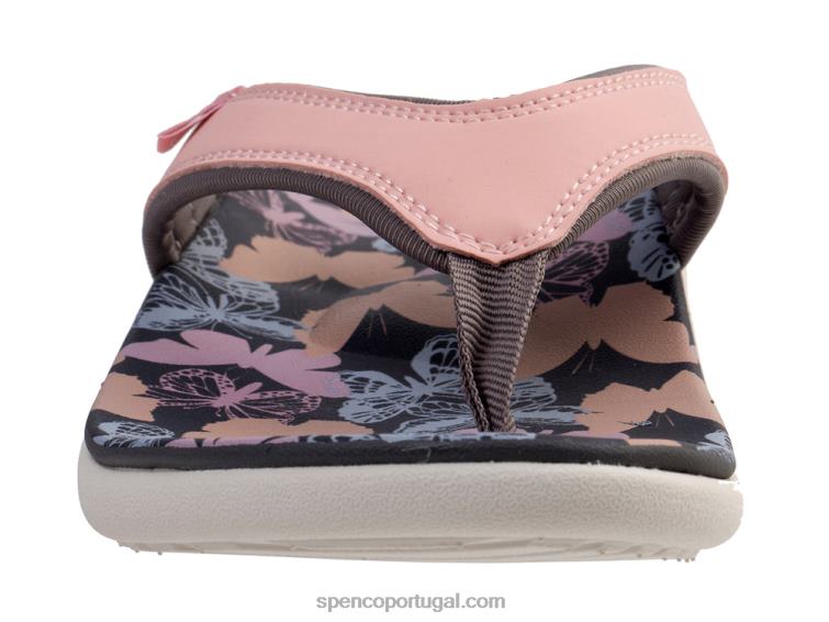 Spenco Footwear rosa yumi borboleta 648F127 mulheres