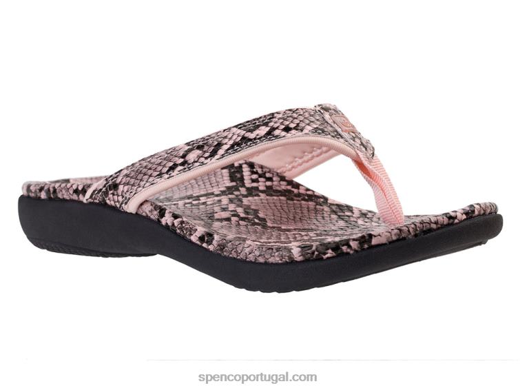 Spenco Footwear rosa yumi nova cobra 648F34 mulheres