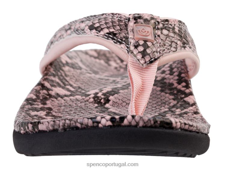 Spenco Footwear rosa yumi nova cobra 648F34 mulheres