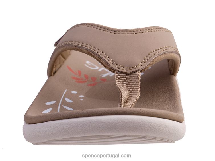 Spenco Footwear taupe claro yumi rise clássico 648F107 mulheres