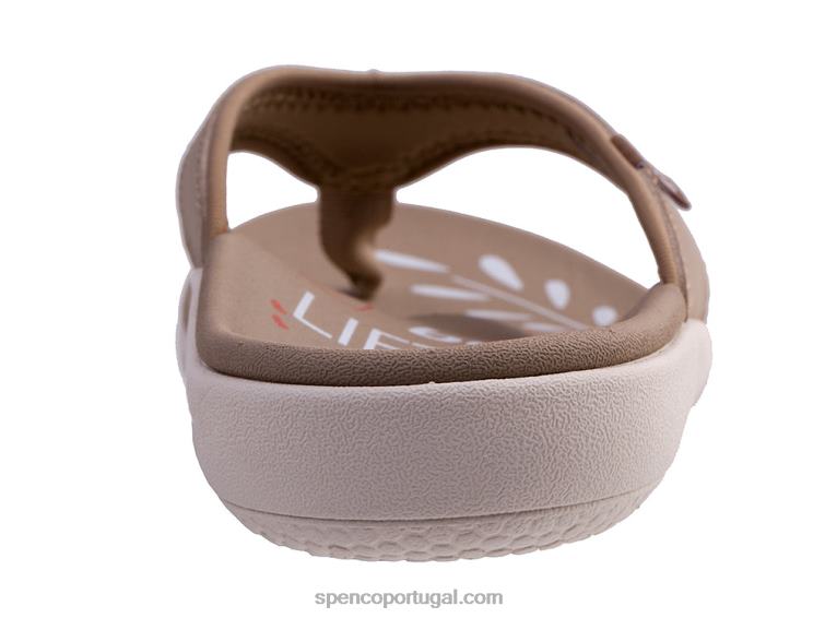 Spenco Footwear taupe claro yumi rise clássico 648F107 mulheres