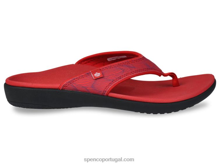 Spenco Footwear vermelho onda yumi 648F60 mulheres