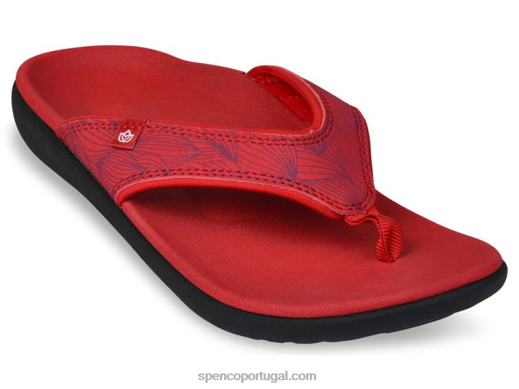 Spenco Footwear vermelho onda yumi 648F60 mulheres