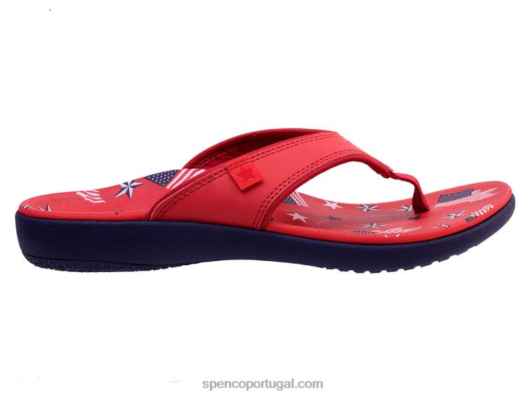 Spenco Footwear vermelho yumi americana 648F77 mulheres