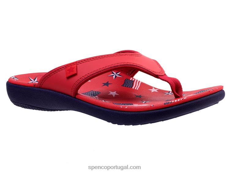 Spenco Footwear vermelho yumi americana 648F77 mulheres