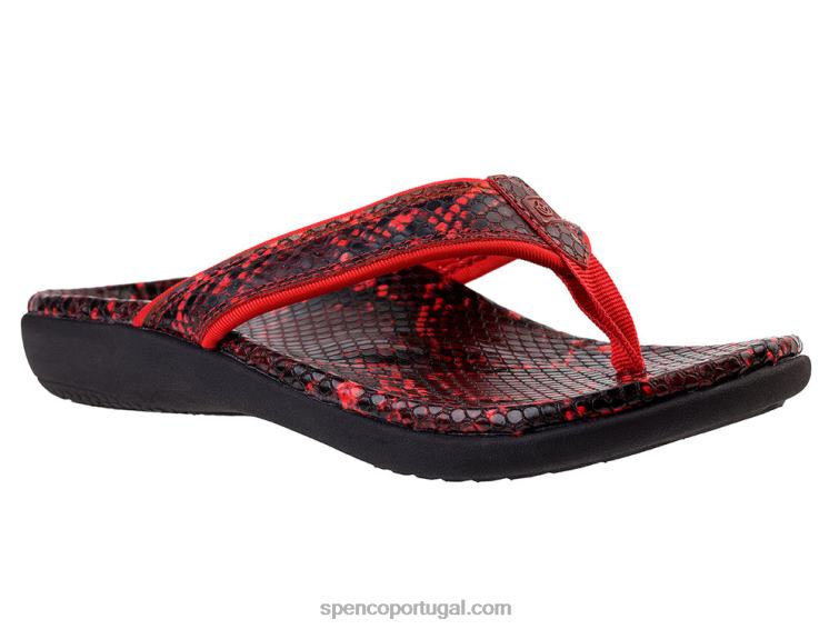 Spenco Footwear vermelho yumi nova cobra 648F35 mulheres