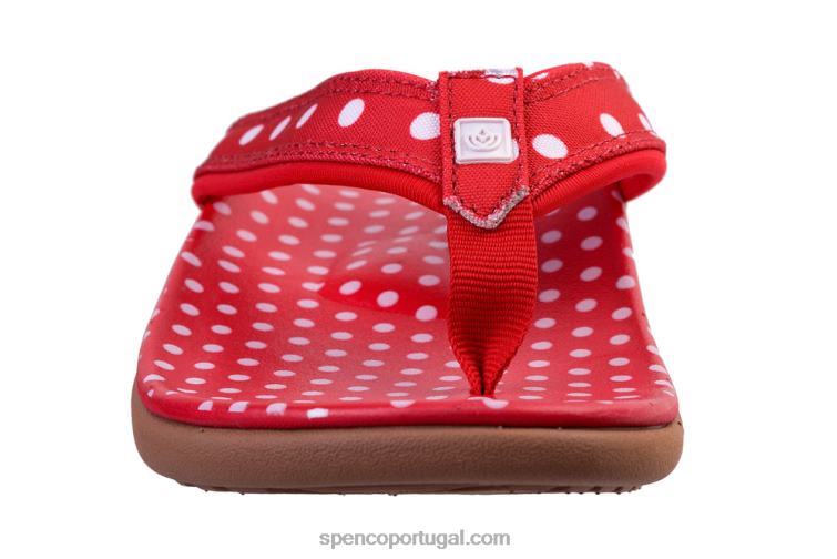 Spenco Footwear vermelho yumi ponto novo 648F23 mulheres