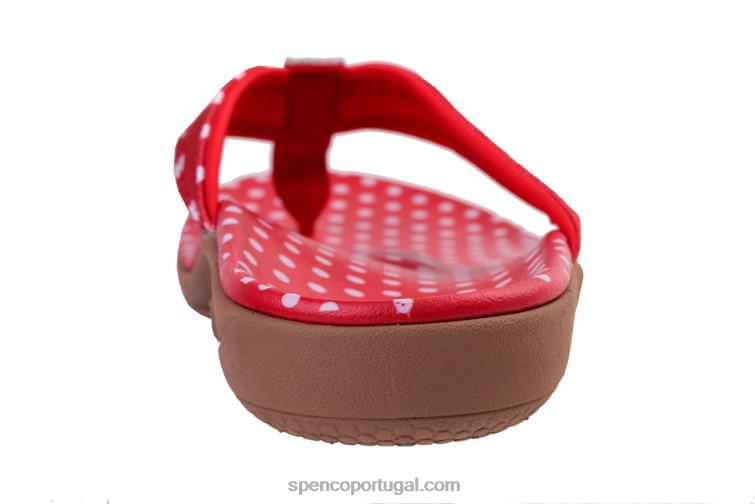 Spenco Footwear vermelho yumi ponto novo 648F23 mulheres