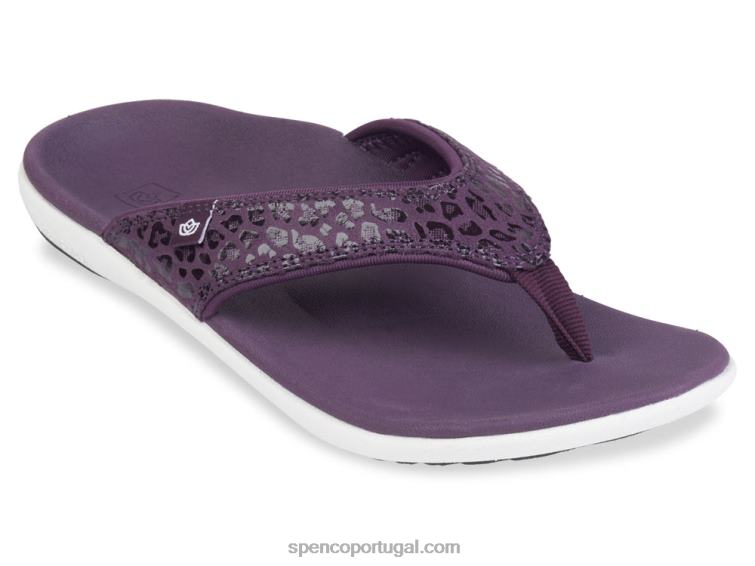 Spenco Footwear vinho estampa de chita yumi 648F49 mulheres